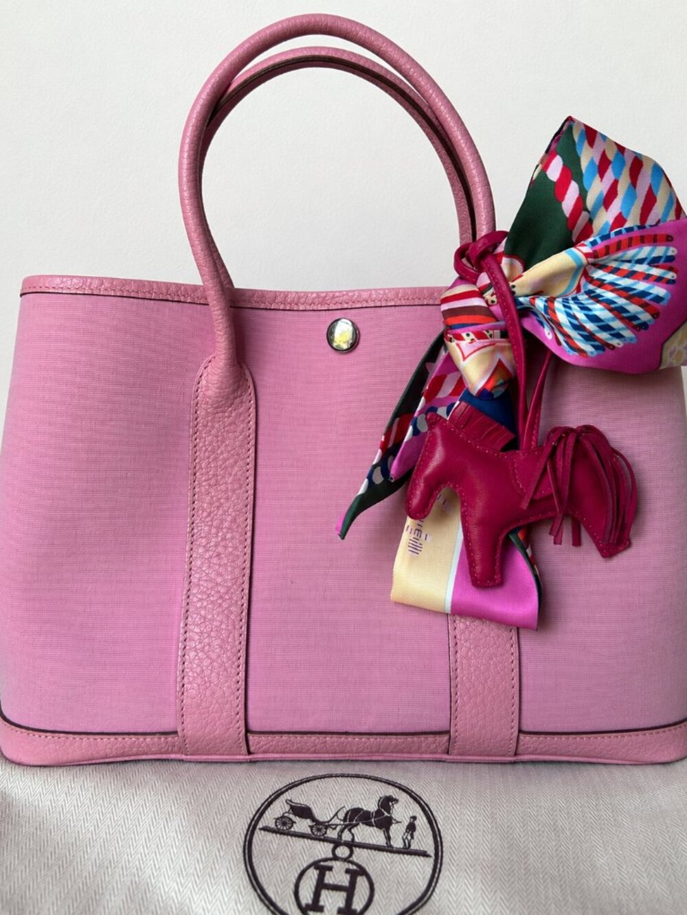 HERMES Garden Party TPM with Rodeo Bag Charm